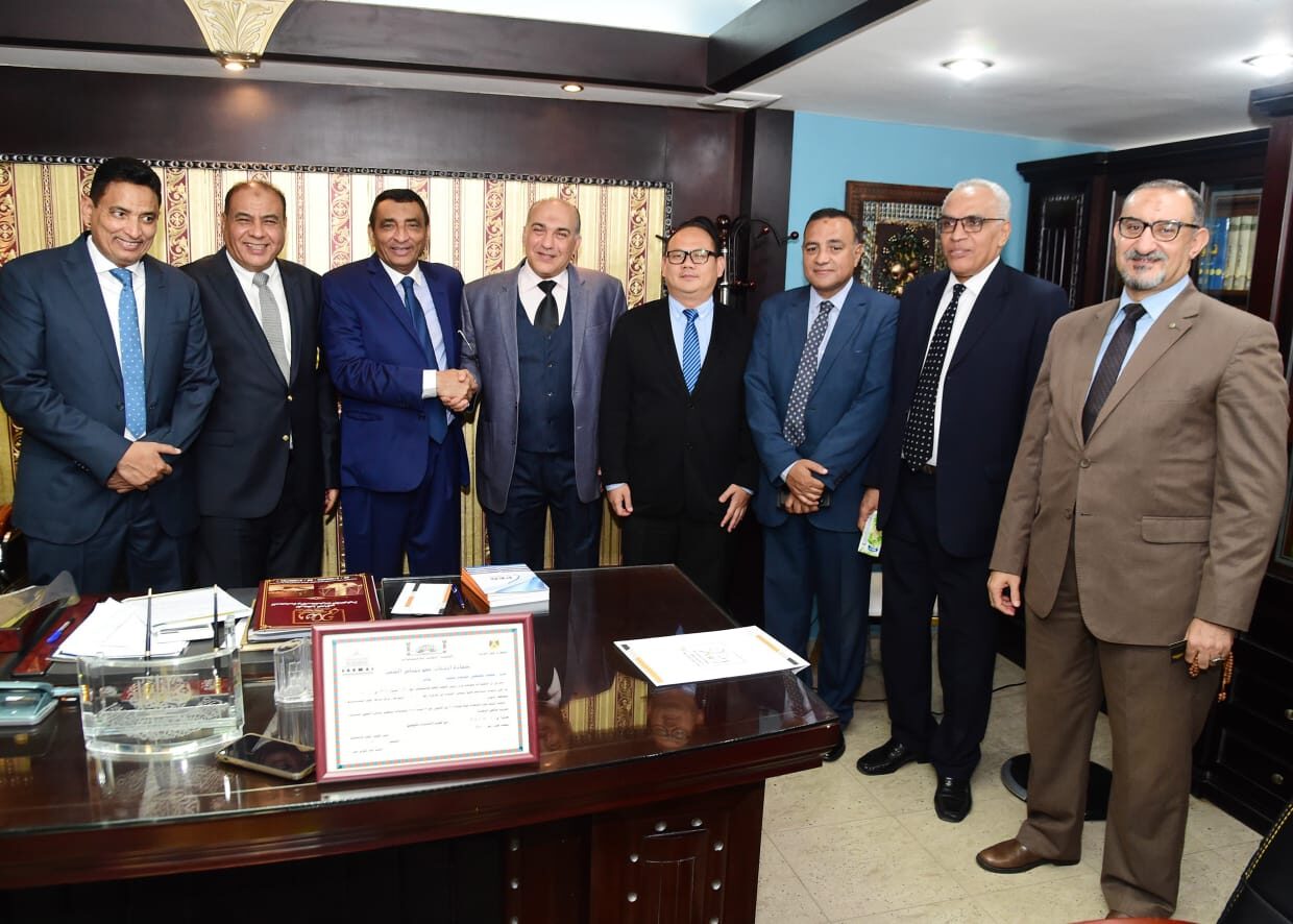 Guests and partners of the office gathered for the opening in Cairo.